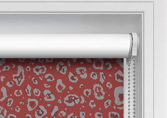Leopard Luxe, Cherry Red - Twist&Fit Roller Blind - Image 11